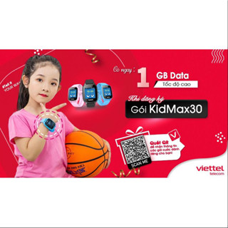 Sim Viettel 4G dùng cho đồng hồ  thông minh định vị trẻ em Q12, Z66,Y31, Y92...