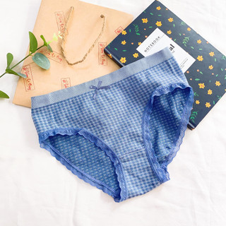 Quần lót nữ kẻ caro nhí chất liệu cotton