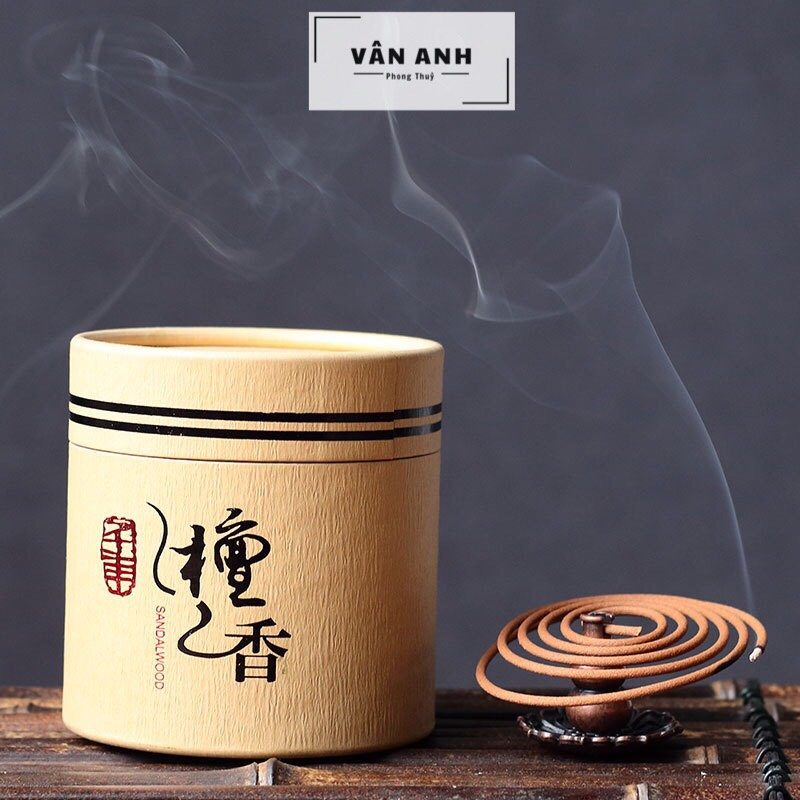 Nhang Trầm Hương Thảo, 1 hộp 48 vòng Nhang - Hương Thơm Đặc Biệt Tẩy Uế, Thanh Tịnh