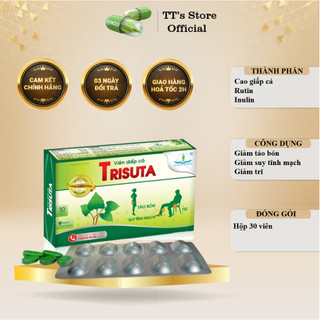 Viên diếp cá Trisuta Tâm Dược - Hộp 30 viên
