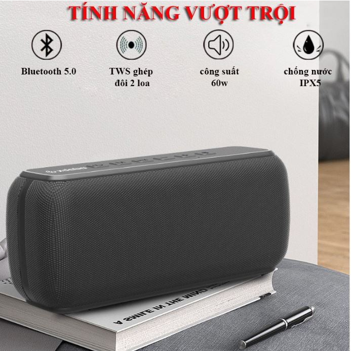 ✪CHÍNH HÃNG✪ Loa Di Động Bluetooth 5.0 Xdobo X8 II Công suất 60W Âm Bass Sâu Chống Nước IPX5 ghép loa TWS