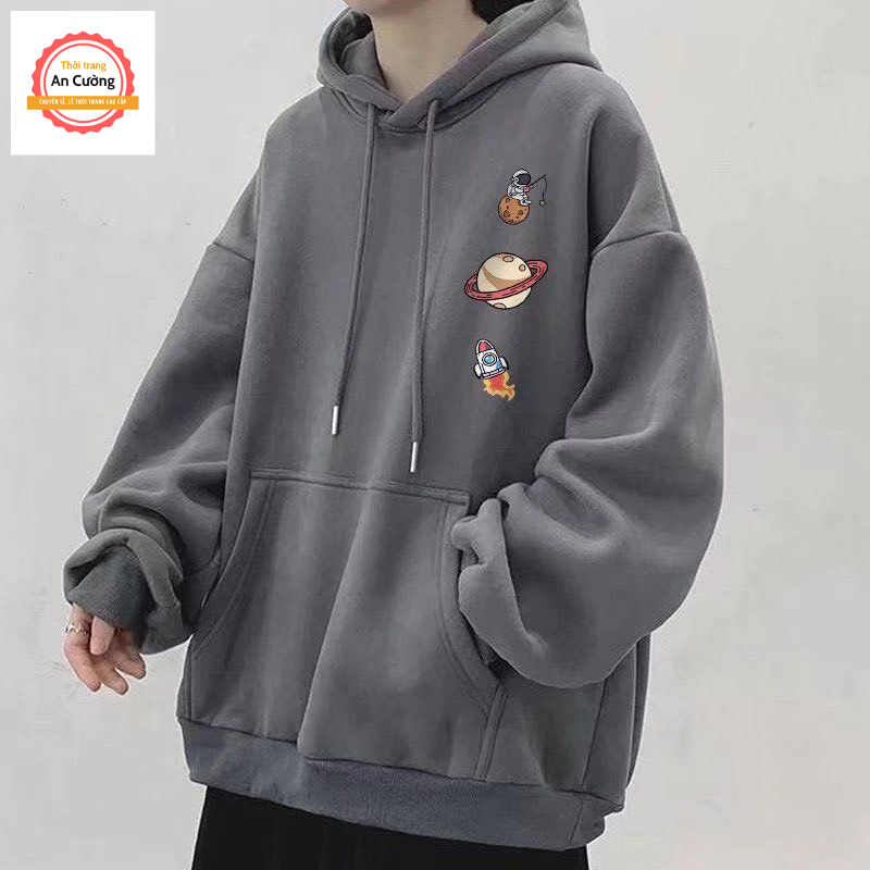 Áo khoác hoodie, áo hoodie nam nữ chất nỉ dày form rộng có mũ giá rẻ HOODIE31 - Thời trang An Cường