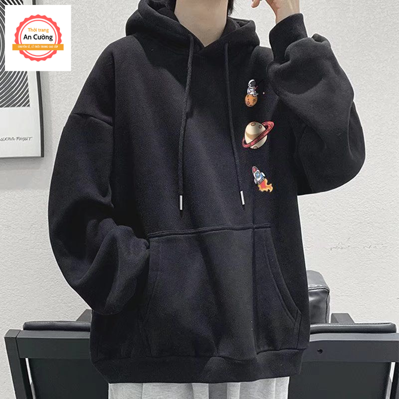 Áo khoác hoodie, áo hoodie nam nữ chất nỉ dày form rộng có mũ giá rẻ HOODIE31 - Thời trang An Cường