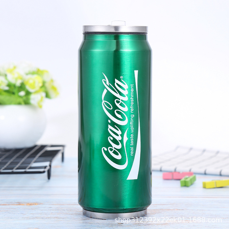 Bình Giữ Nhiệt 500ml iNox Hình Lon Nước Logo Nhiều Hãng