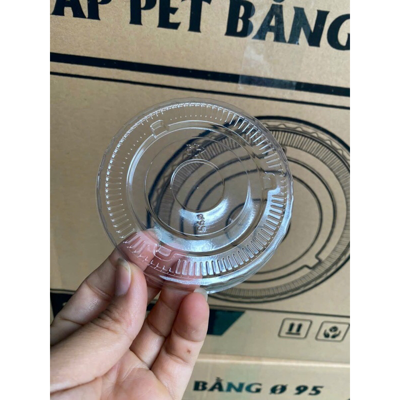 Nắp pet bằng, nắp 3 sao phi 95 , 93 ( 50 nắp )