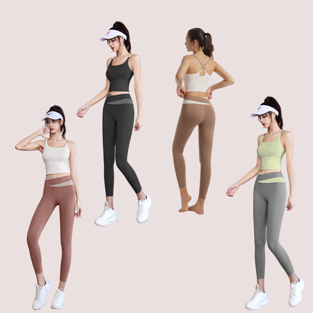 Bộ tập yoga cao cấp chất co dãn Quảng Châu