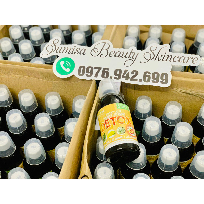 DETOX Artichaut Pissenlit Sauge et Thé Nước Detox Pháp