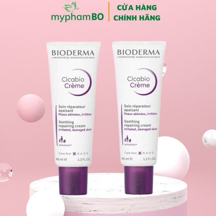 Kem dưỡng phục hồi da tổn thương Bioderma Cicabio Crème - 40ml