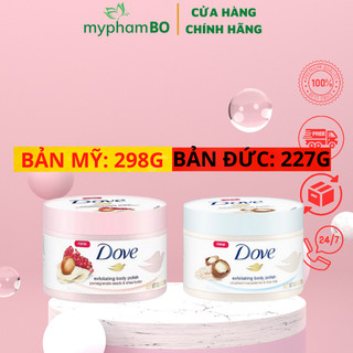 Tẩy da chết toàn thân dove chăm sóc da dưỡng trắng cấp ẩm exfoliating body polish
