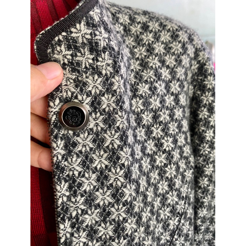 Khoác blazer vintage dạ tweed hiệu xịn