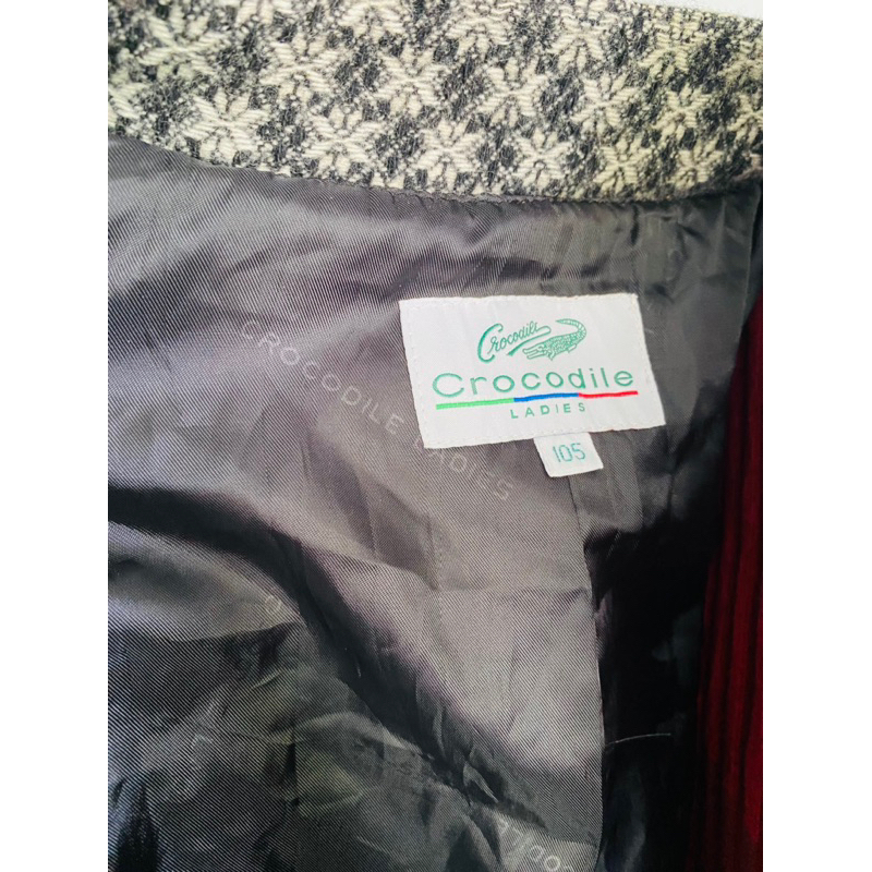 Khoác blazer vintage dạ tweed hiệu xịn