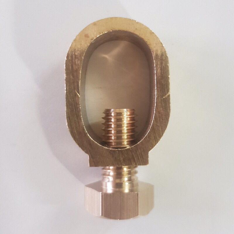 Kẹp xiết cáp tiếp địa đồng vàng (kẹp cọc và dây cáp)
