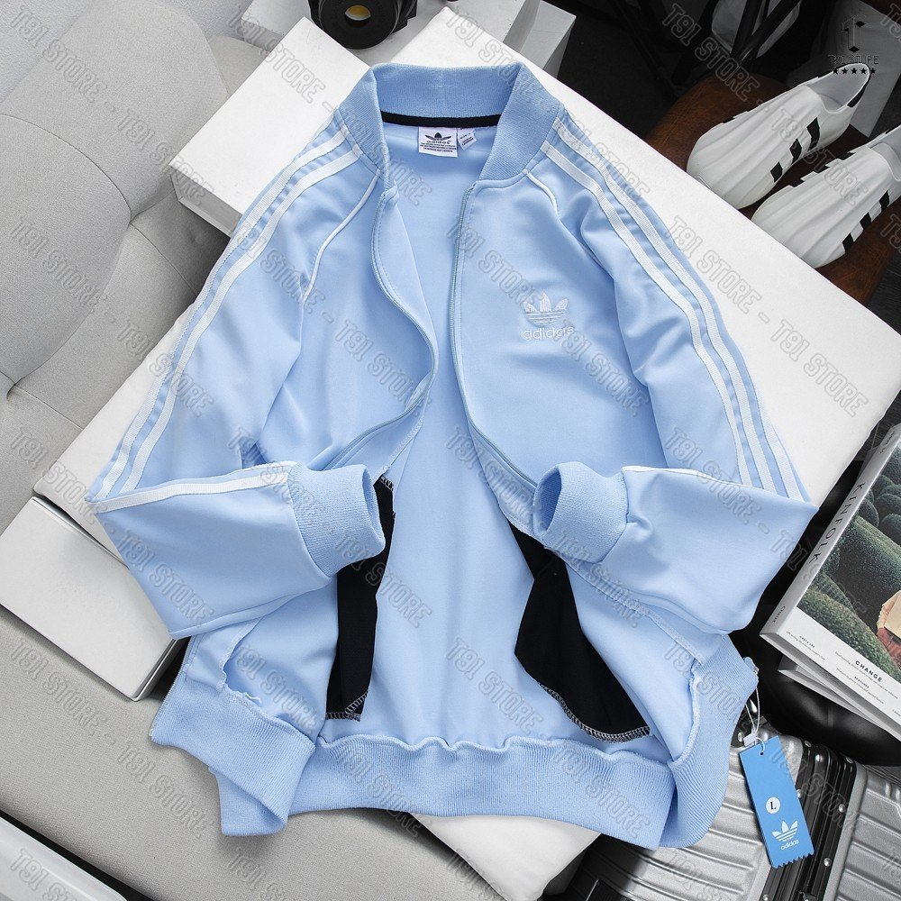 Áo Bomber Adidas Màu Hường Hồng 2 Lớp Vải Umi Dày Dặn Áo Khoác Chống Nắng Chống Nước 3 Sọc Kẻ Trắn | BigBuy360 - bigbuy360.vn