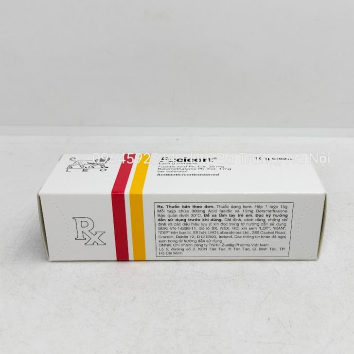 KEM DƯỠNG Fucicor Cream Leo  vảy nến, da cháy nắng, chàm dạng đĩa, viêm da tiếp xúc, lupus ban đỏ dạng đĩa, chàm