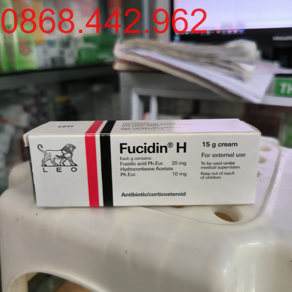 Kem bôi vẩy nến chàm da ngứa FUCICOT FUCIDIN H Cream TUÝP 15g