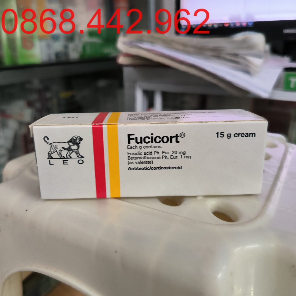 Kem bôi vẩy nến chàm da ngứa FUCICOT FUCIDIN H Cream TUÝP 15g