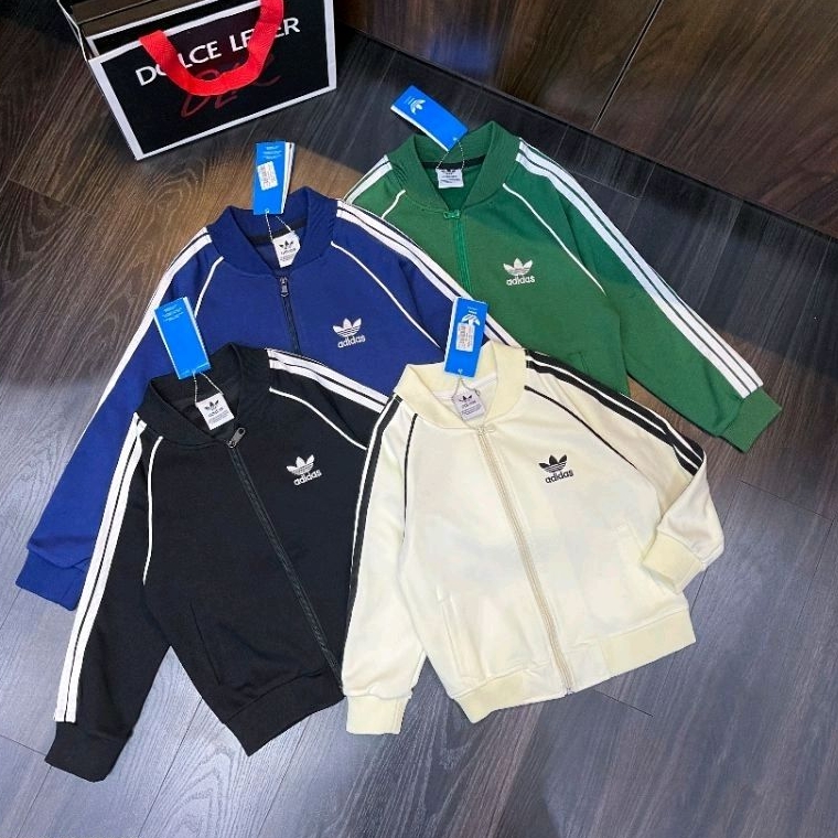 Áo Thể thao Adidas Khoác 2 lớp Thích hợp Cho Bé Diện Thu