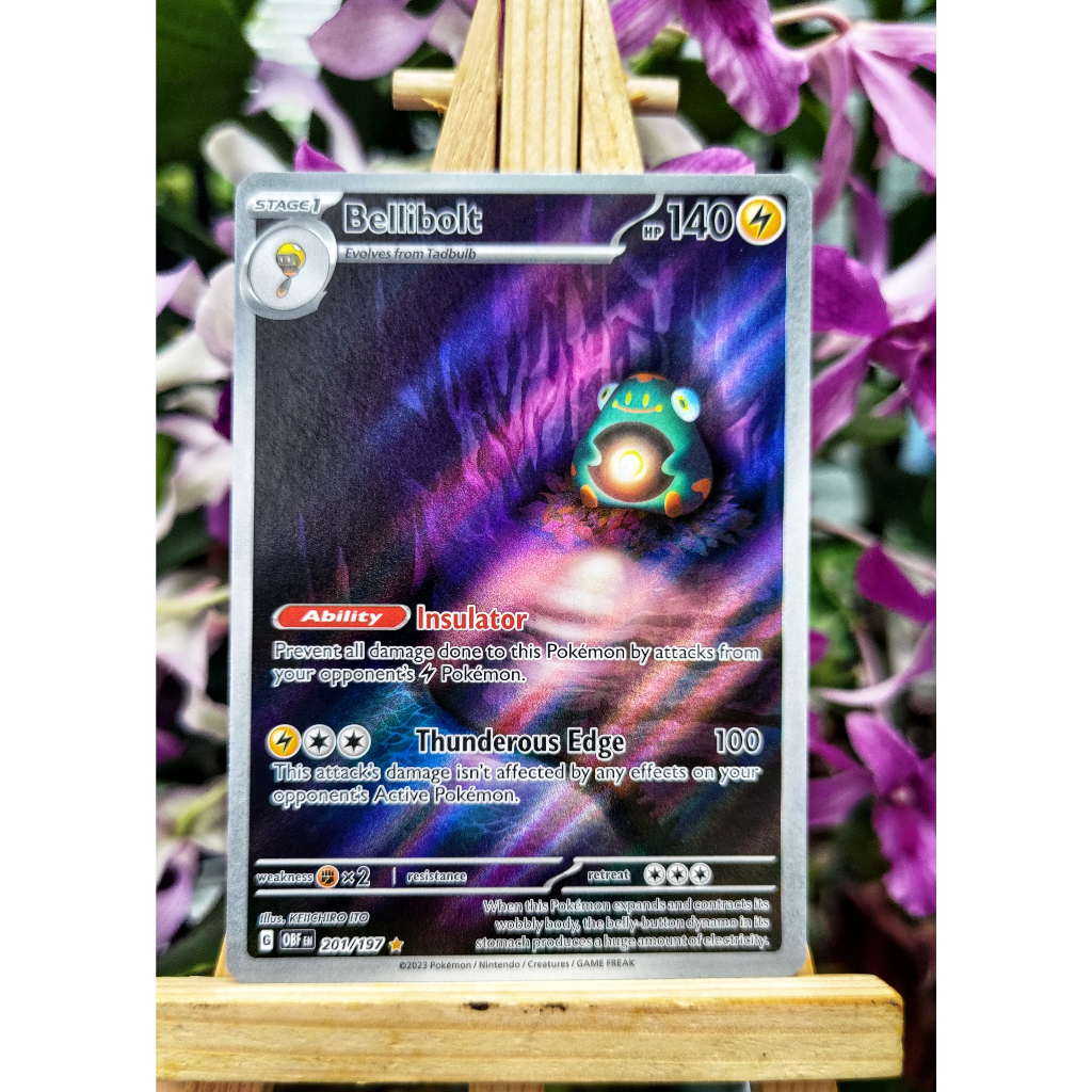 Thẻ Pokemon Bellibolt - 201/197 - Illustration Rare