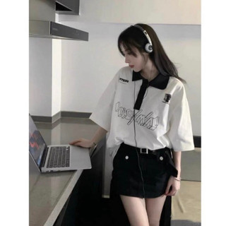 ÁO THUN CỔ POLO TAY LỠ FORM RỘNG