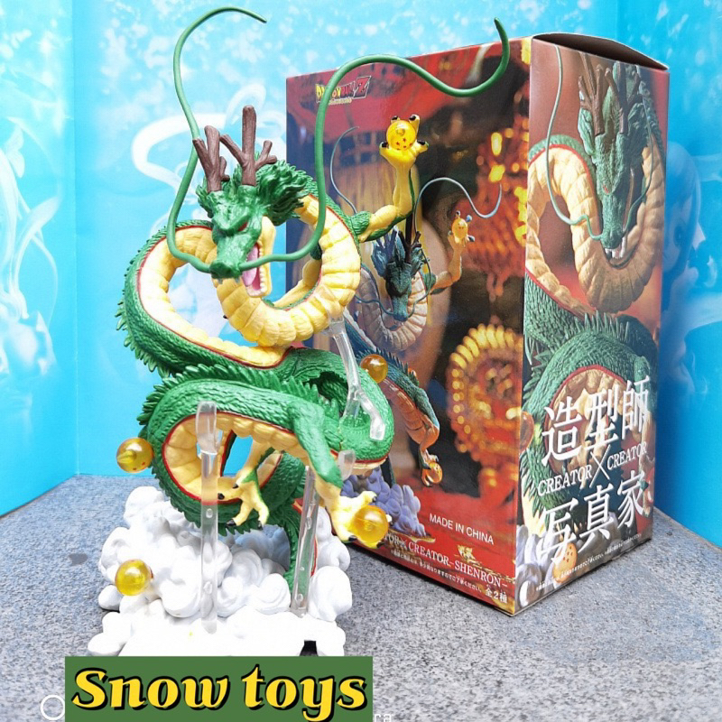 Mô hình Dragon ball - Mô hình rồng Shenron Shenlong Rồng thần trái đất - Full box - Cao 18cm - 7 Bảy viên ngọc rồng