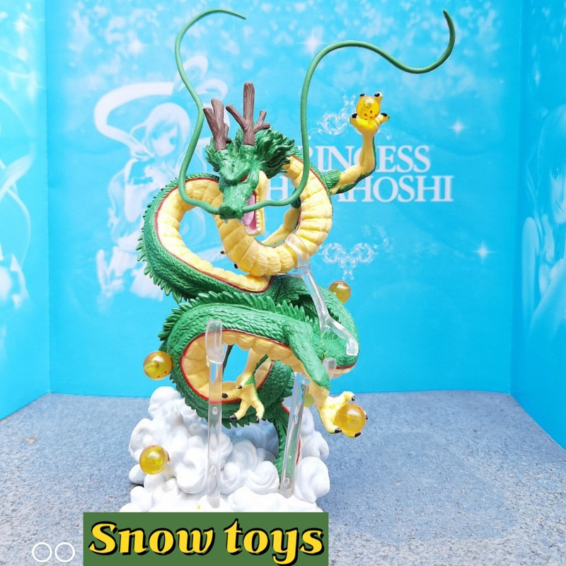 Mô hình Dragon ball - Mô hình rồng Shenron Shenlong Rồng thần trái đất - Full box - Cao 18cm - 7 Bảy viên ngọc rồng