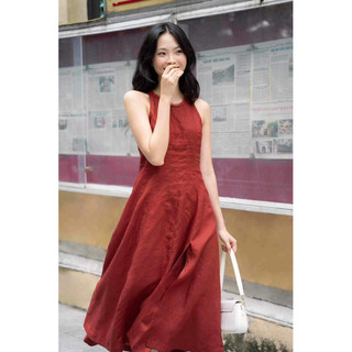 Đầm linen tưng cắt mảnh - PTlinen - mm7