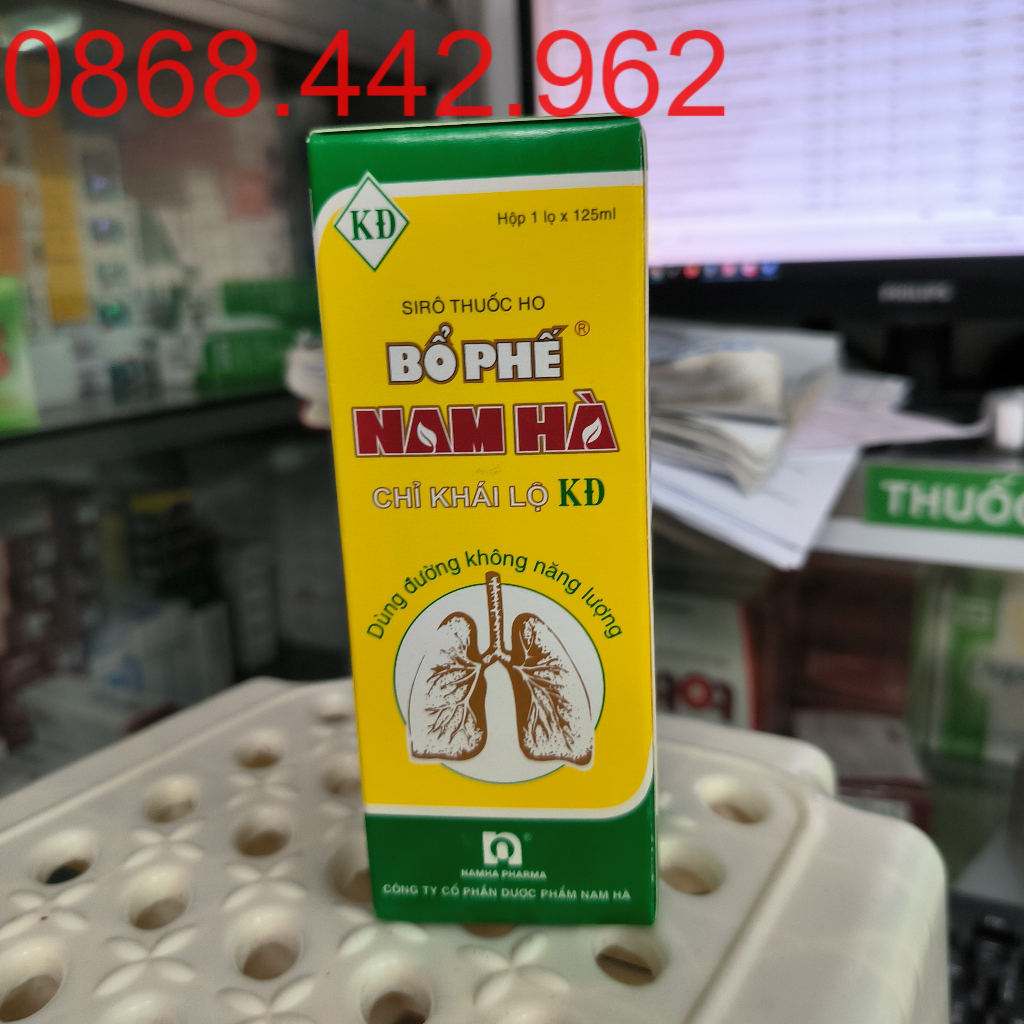 Siro Ho Bổ Phế Nam Hà Chai 125ml ngậm 24 viên mẫu mới