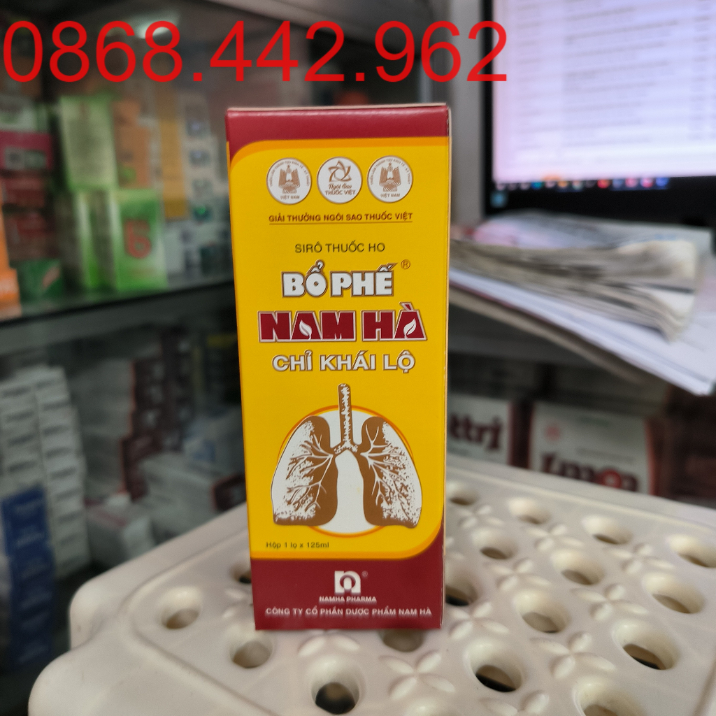 Siro Ho Bổ Phế Nam Hà Chai 125ml ngậm 24 viên mẫu mới