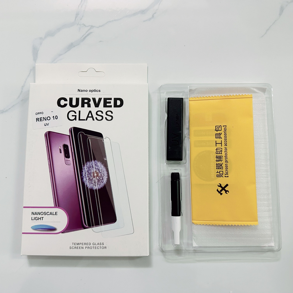 Cường lực Oppo Reno 10 Pro 5g Find X5 Pro 5G Reno 6 Pro Reno 8T 5g màn cong - Dán keo UV cao cấp