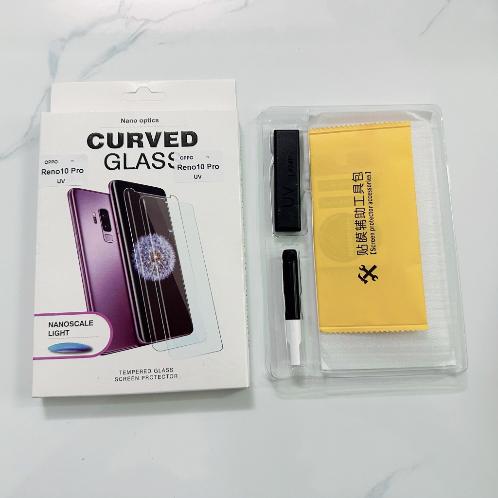 Cường lực Oppo Reno 10 Pro 5g Find X5 Pro 5G Reno 6 Pro Reno 8T 5g màn cong - Dán keo UV cao cấp