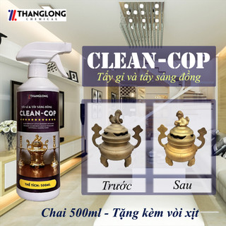 Tẩy gỉ tẩy sáng đồ đồng sỉn màu clean-cop loại 500ml