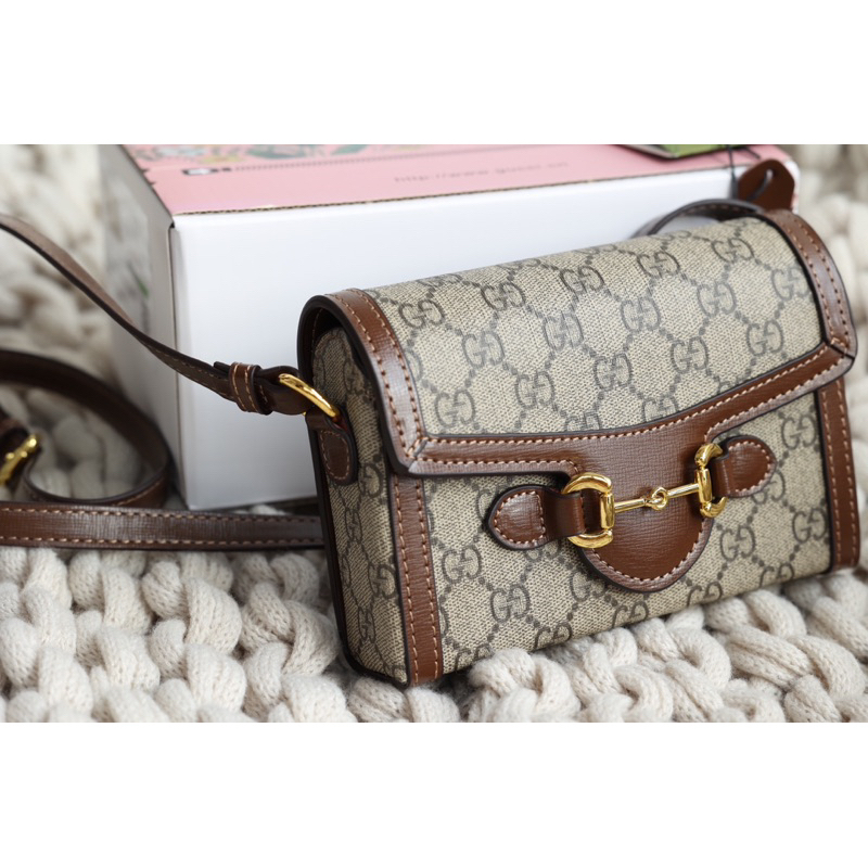 TÚI ĐEO CHÉO RU XI HORSEBIT 1955 MINI SUPER FULL 2 BOX VIP UNISEX NỮ NAM ĐỀU DÙNG ĐƯỢC