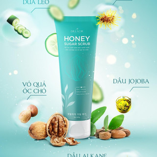 Tẩy da chết sinh học dr lacir tẩy da chết honey sugar scrub chính hãng 120ml