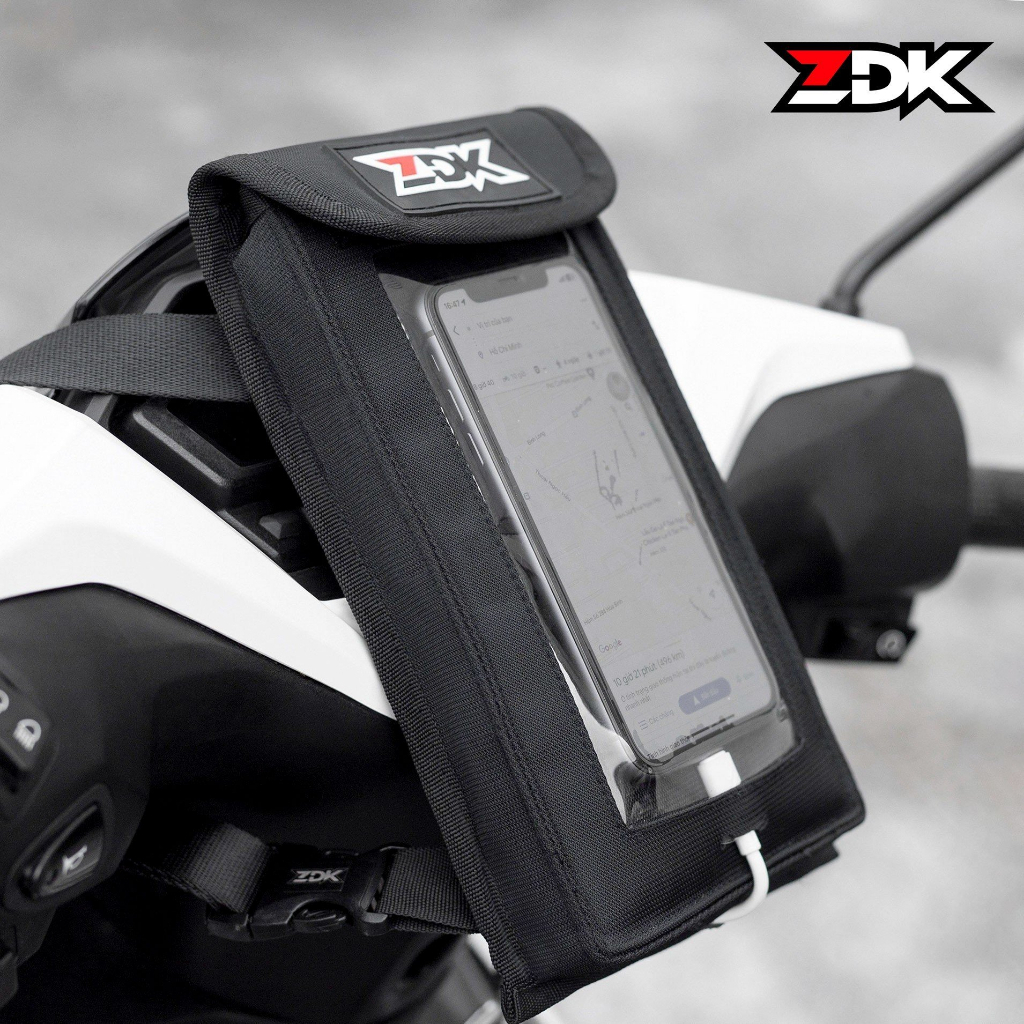 Túi treo đầu xe máy bằng da treo điện thoại đứng sunha MBS003 chuyên dùng cho grab, bee, nhiều màu TIPHA TP 279