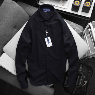  Áo Sơ Mi Dusty Tailor Xám Trắng, Vải Chambray Nhập Khẩu, Form Slimfit chuẩn, Thoải Mái Khi Sử Dụng