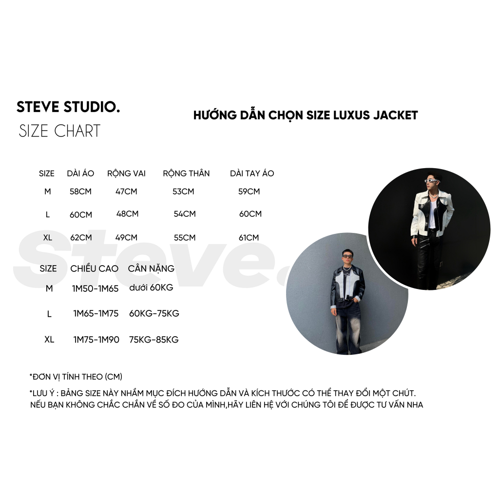 Áo khoác nam STEVE77, chất da PU nhập khẩu cao cấp | Luxus Jacket