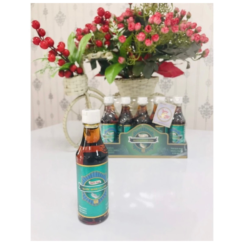 Nước mắm cá cơm Hạnh Phúc 60 độ đạm-50ml