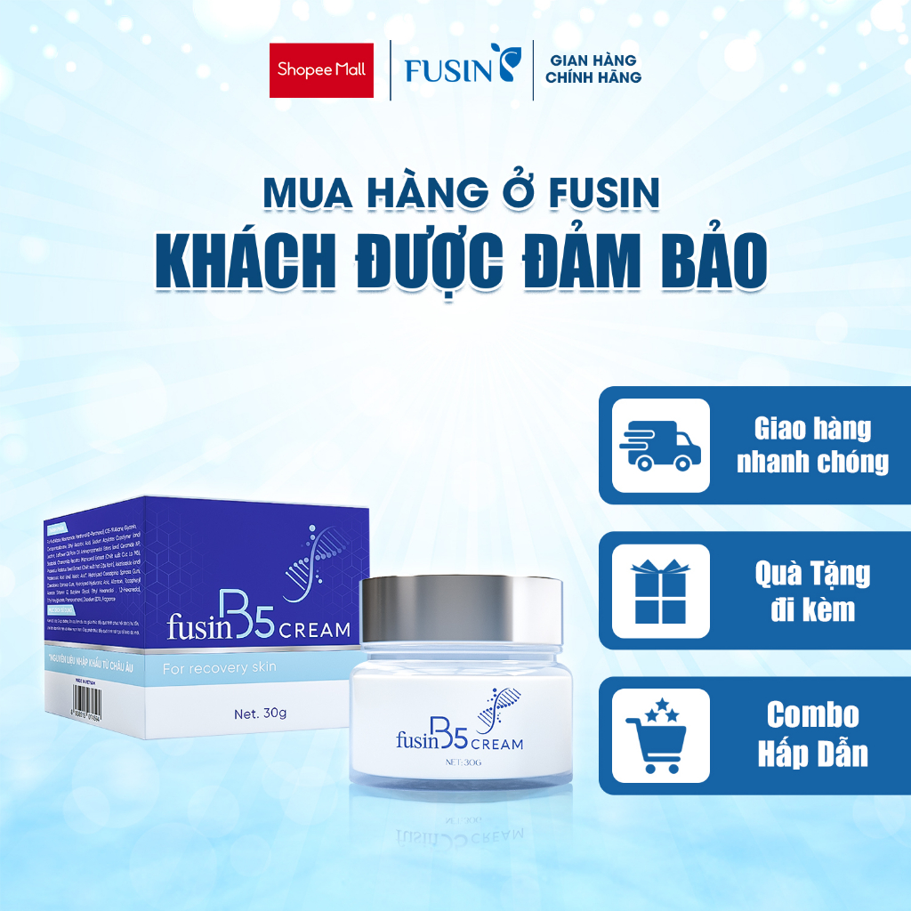 Kem dưỡng ẩm, làm dịu da FUSIN B5 CREAM giúp phục hồi hư tổn giúp da mềm mịn | BigBuy360 - bigbuy360.vn
