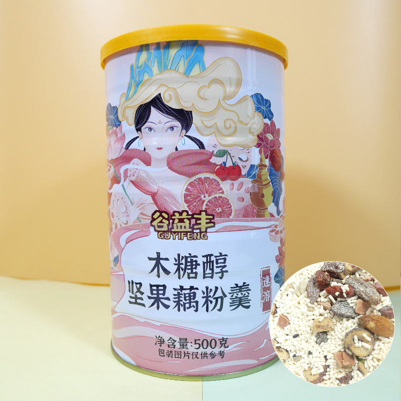 Bột Củ Sen lon 500g Dưỡng Nhan Ăn Kiêng, Giảm Cân GUYIFENG hộp 500gr