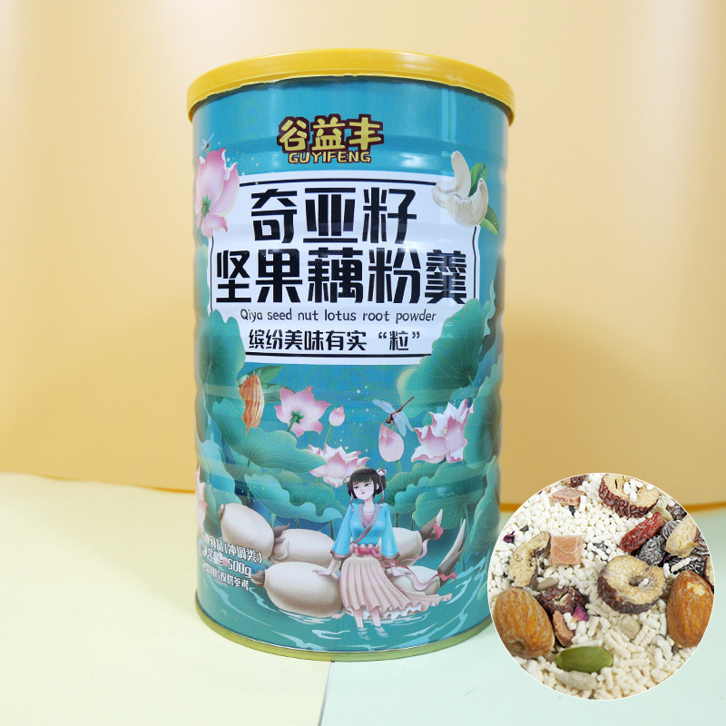 Bột Củ Sen lon 500g Dưỡng Nhan Ăn Kiêng, Giảm Cân GUYIFENG hộp 500gr