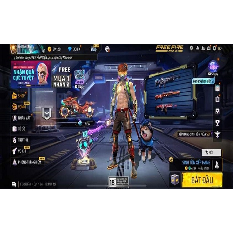 Acc Freefire Rank Đồng có Pet Siêu Vipro