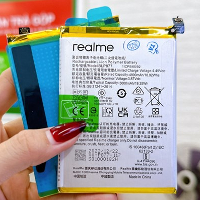 Pin Oppo Realme C35/ Pin Oppo Realme 8i/ Oppo BLP 877 new zin, đủ dung lượng