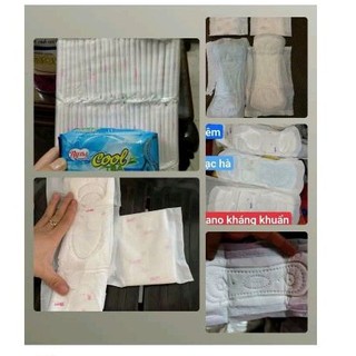 100 miếng băng vệ sinh cánh (ngày và đêm) Nyna, moha, moi...