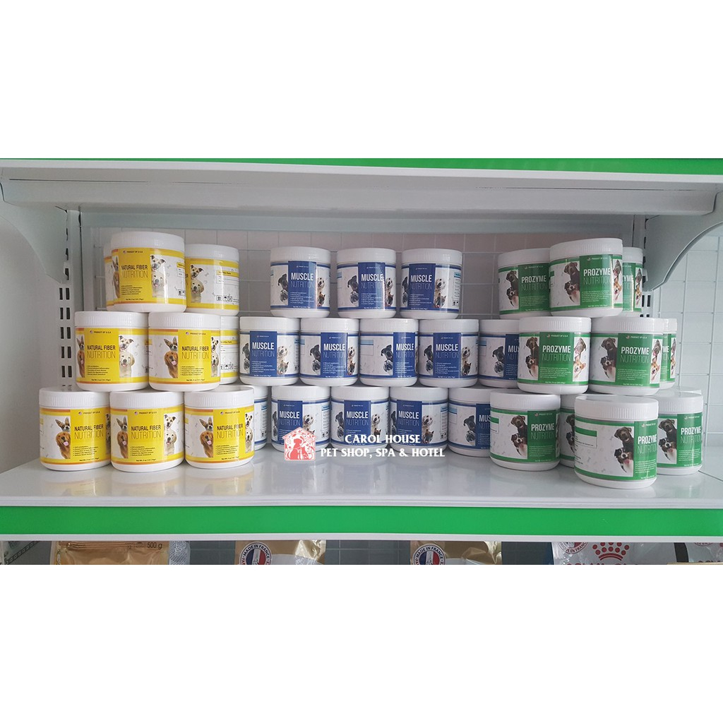 SET 4 SẢN PHẨM CỦA PET NUTRITION: LIQUID - MUSCLE - PROZYME - FIBER