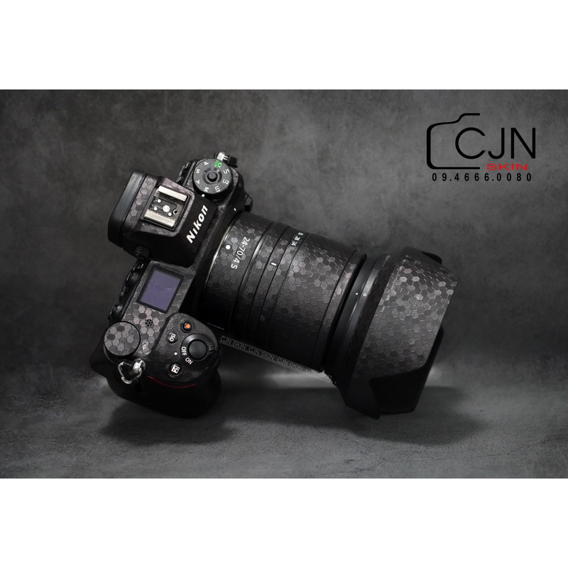 Miếng dán skin ống kính nikon Z 24-70, 35S, 50S, 85S, 28-75… CJNCamera
