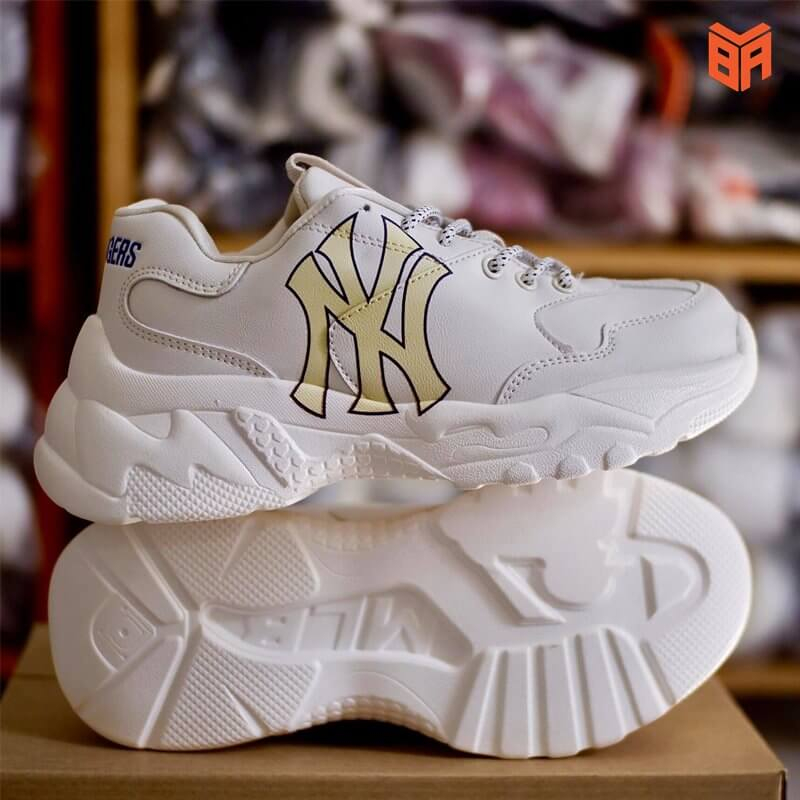 Giày thế thao 𝐌𝐋𝐁 NY chữ vàng, giày sneaker nam nữ hót trend cao cấp FullBoxBill dễ phối đồ
