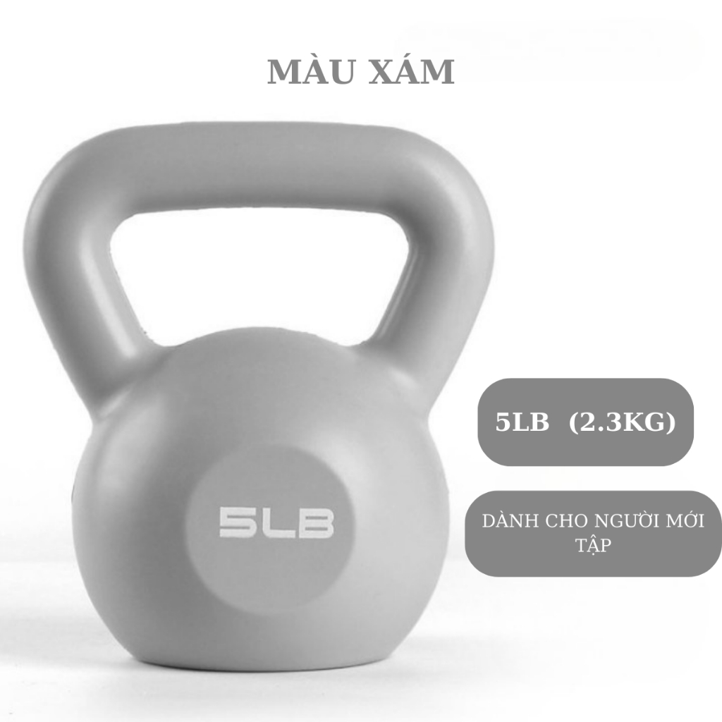 Tạ Ấm Tạ Bình Vôi Tập Mông Chân Đùi Cho Nữ Tại Nhà GEPO 10LB (4.6Kg)