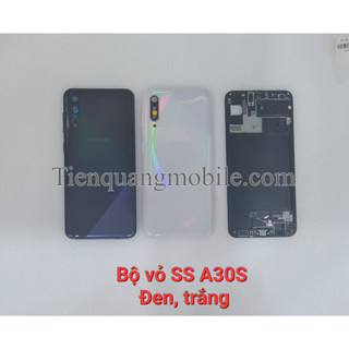 Bộ vỏ Samsung A30S (gồm nắp lưng, viền sườn, xương, kính cam, nút bấm, khe sim)