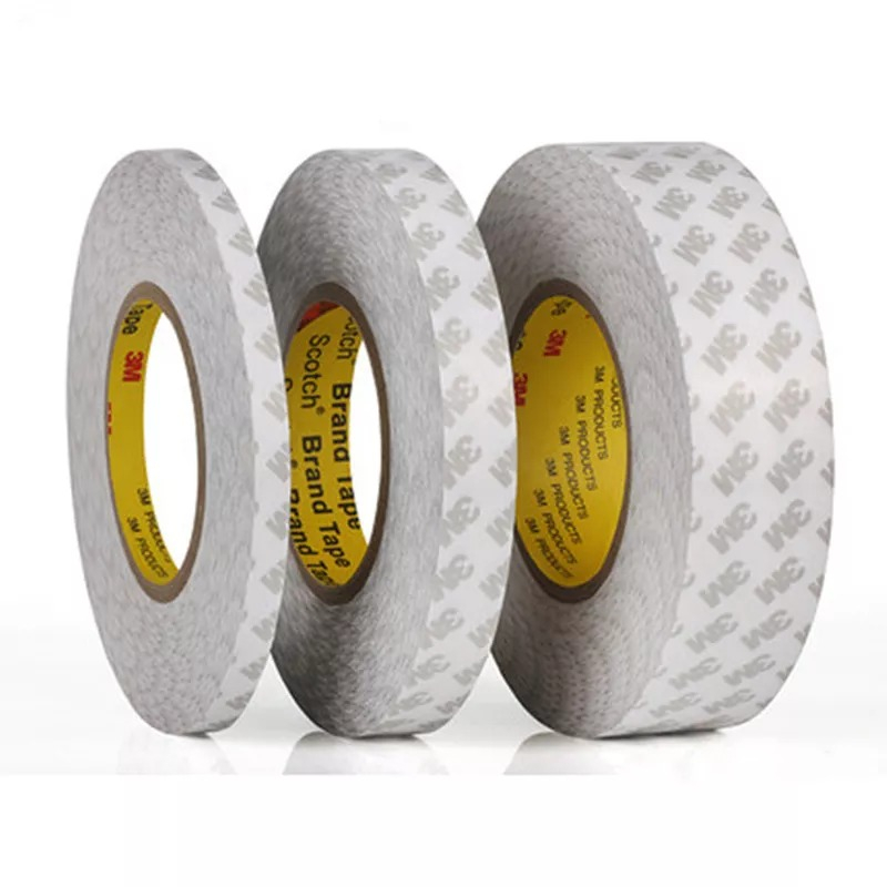 Băng dính 2 mặt vỏ giấy TRẮNG bản ngang 2mm