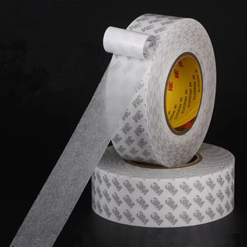 Băng dính 2 mặt vỏ giấy TRẮNG bản ngang 2mm